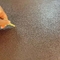 পরিধান - প্রতিরোধী সিলিকন চামড়া ফ্যাব্রিক বাদামী ছোট পাথর প্যাটার্ন তিন পার্শ্বযুক্ত সোজা টিউব